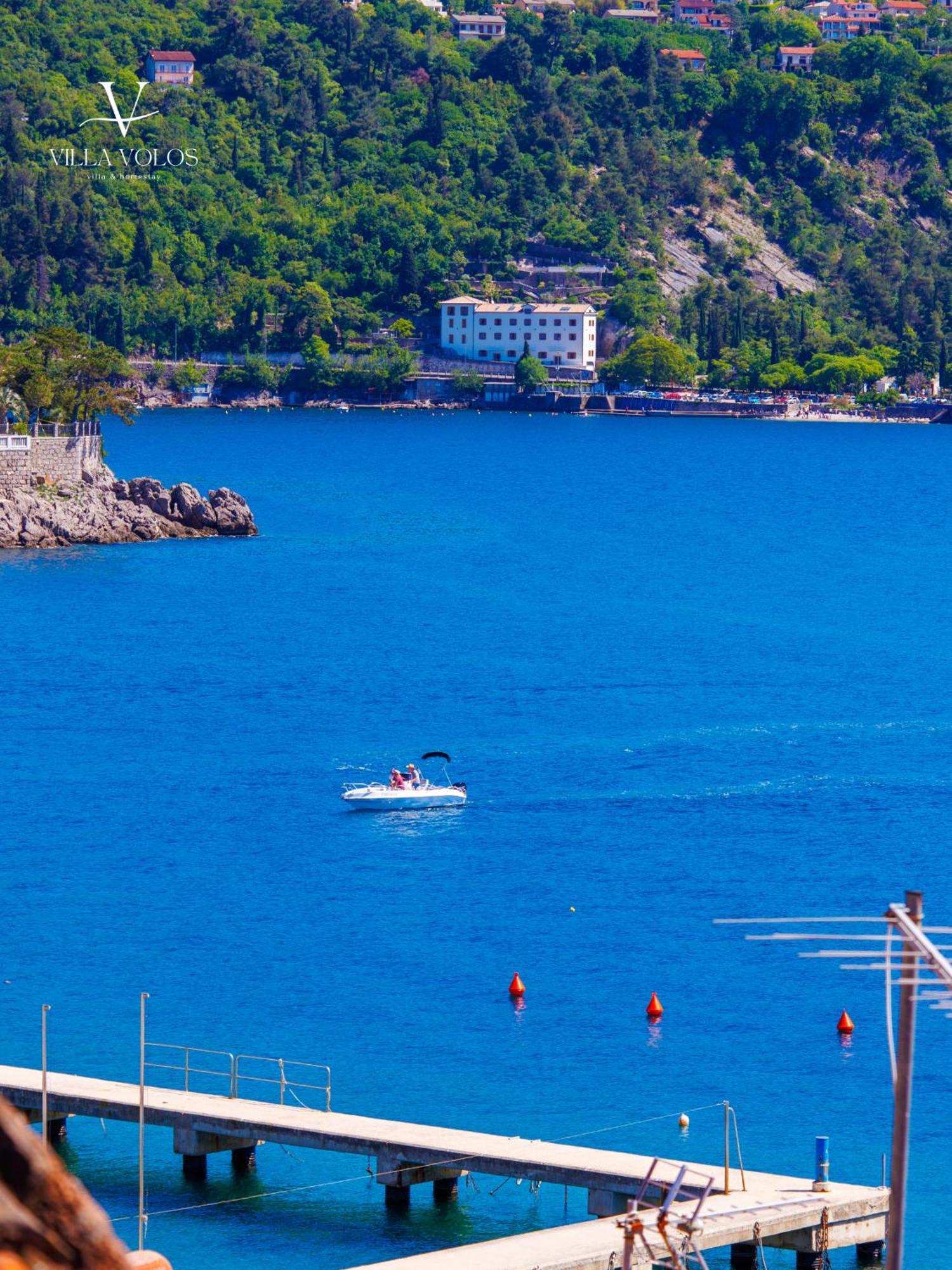 Villa Volos Apartment Karmen With Roof Terrace, Sea View, Free Private Parking Opatija Exterior photo