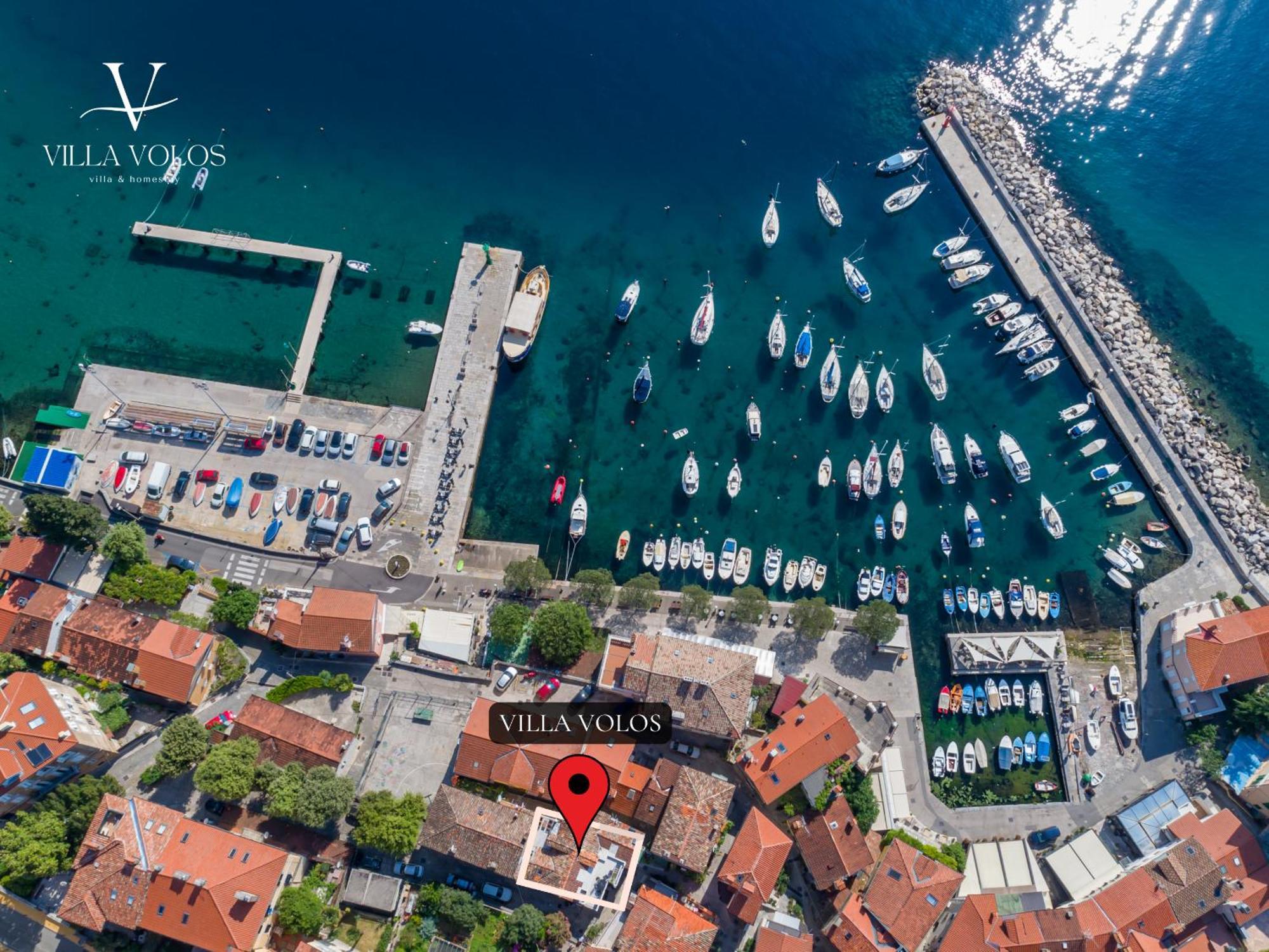 Villa Volos Apartment Karmen With Roof Terrace, Sea View, Free Private Parking Opatija Exterior photo